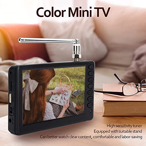 Yoidesu 5 inch Portable TV, ATSC HD TFT LED Pocket Digital Television Mini TV, 1080P Digital TV with Remote Control, 1500mAh Rechargeable Battery