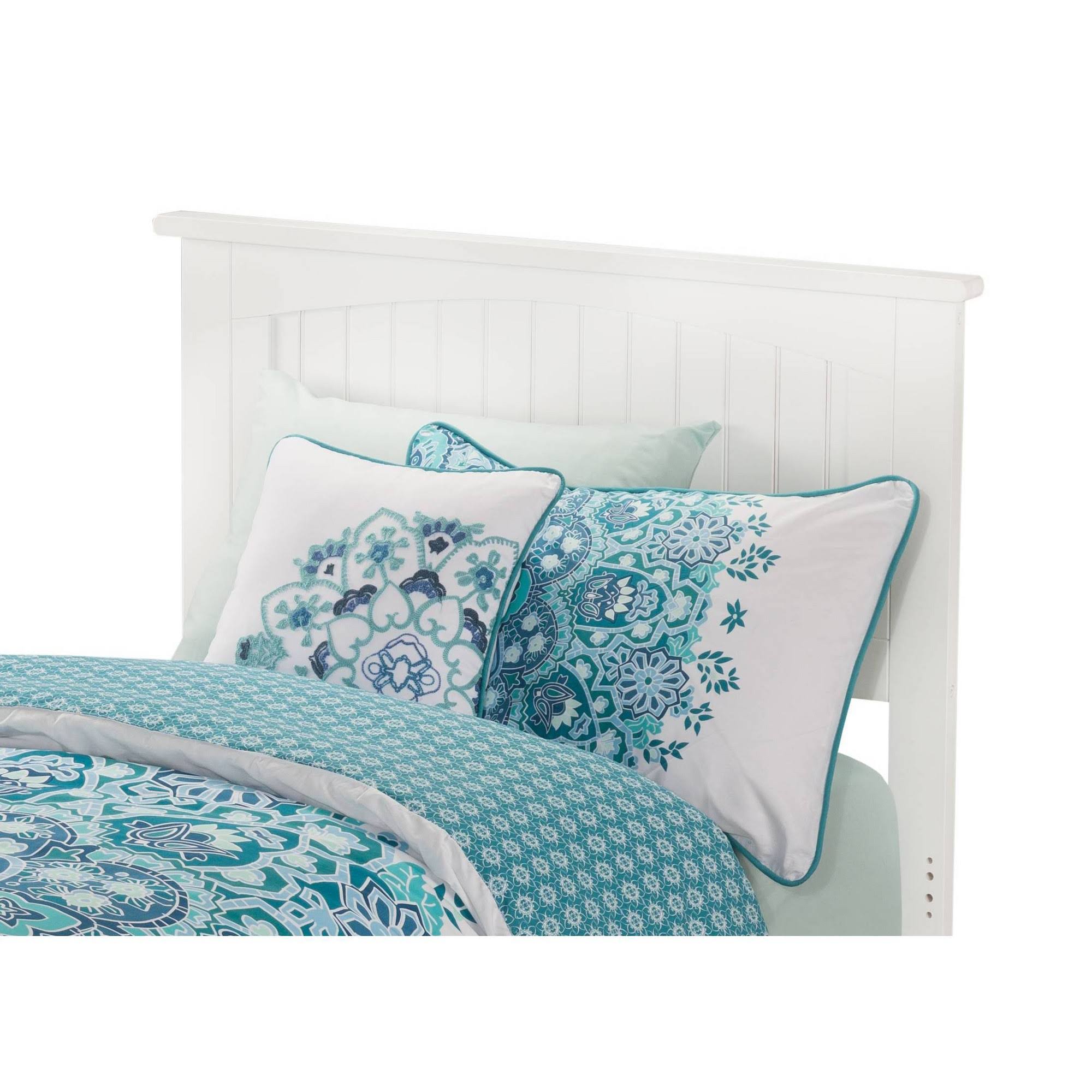 Atlantic Furniture Nantucket Panel Headboard, White, Twin
