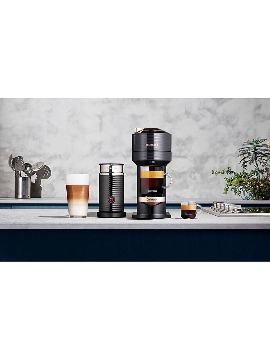 Nespresso by De&Longhi Vertuo Next Premium Espresso Maker with Aeroccino in Black