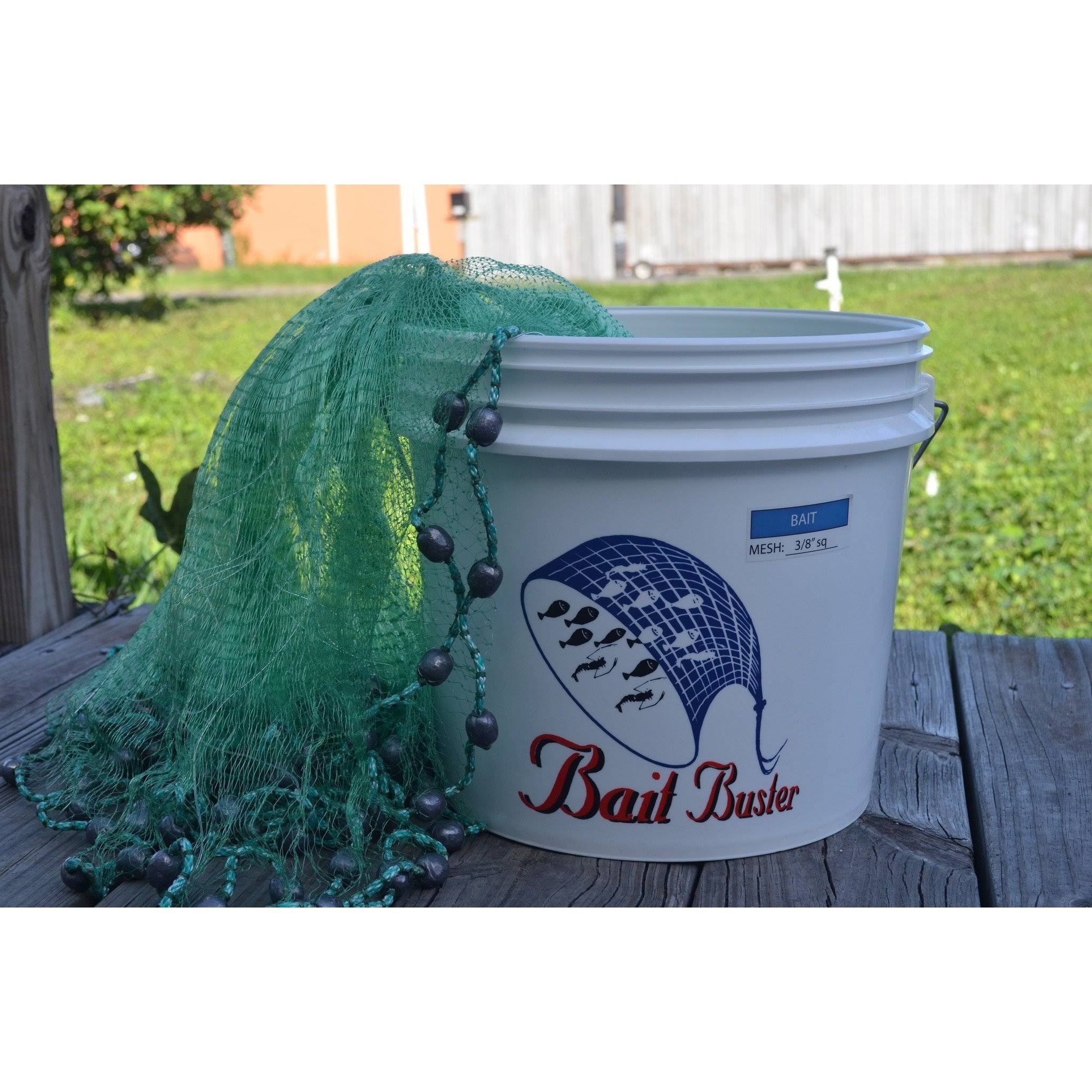 Bait Buster Mullet Cast Nets (1-1/4x22 Sq Mesh )