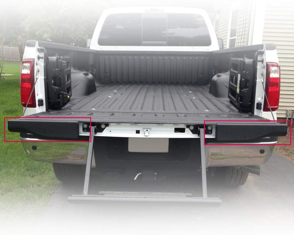 PIT66 Tailgate Moulding Cap, Compatible with 2008-2016 Ford F250 F350 F450 F550 Super Duty (NOT Fit Integrated Step Tailgate), Tailgate Protector Cover, FO1904104, BC3Z9940602B