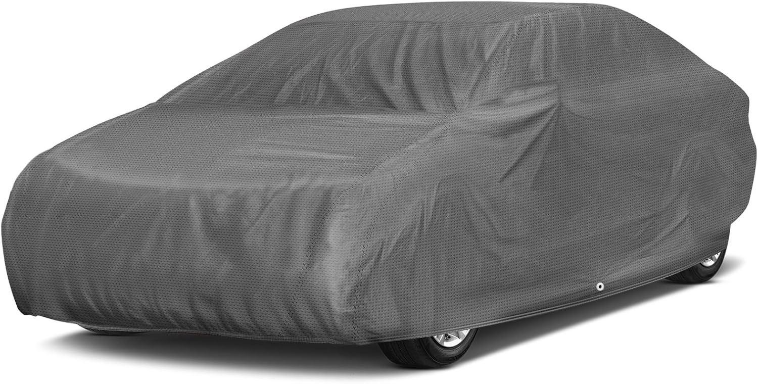 OxGord Signature Car Cover - Water Resistant 5 Layers - True Masterpiece - Ready-Fit / Semi Glove Fit - Fits up to 168 Inches Pack of 2