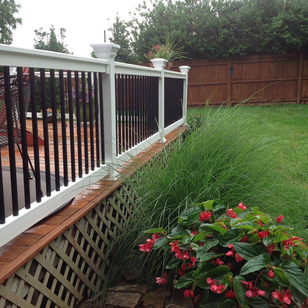 Weatherables Vilano 3 ft. H x 8 ft. W Vinyl White Railing Kit