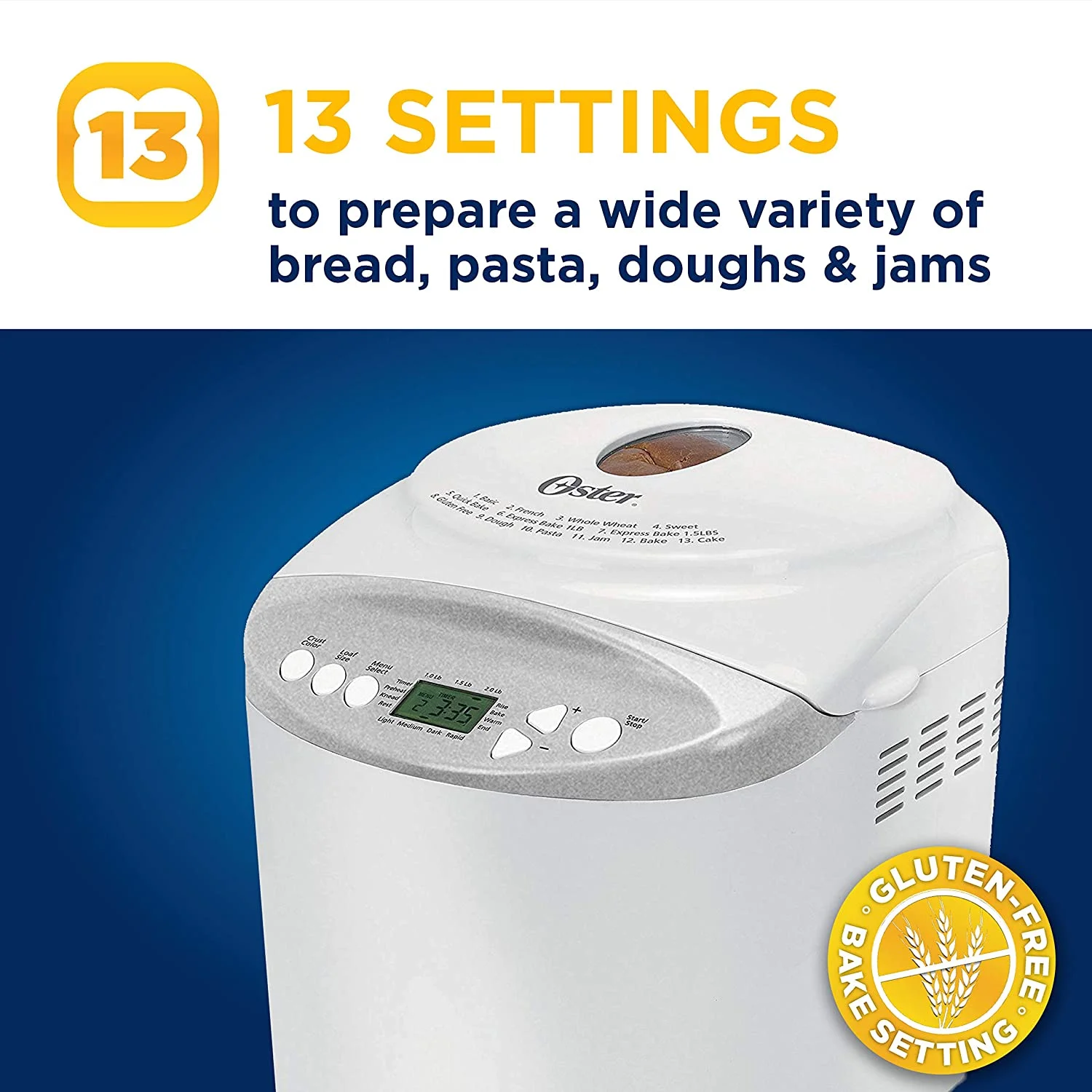 Oster CKSTBR9050 Expressbake Bread Maker, White