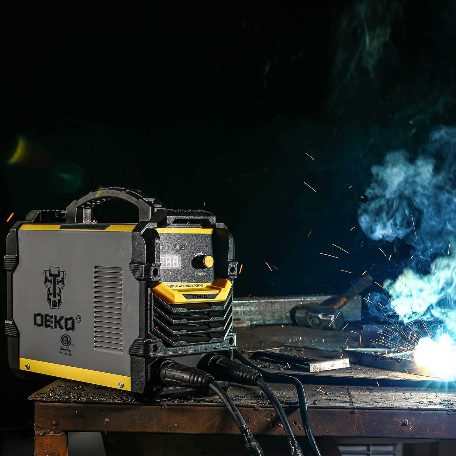 Dekopro 110/220V MMA Welder,160A Arc Welder Machine Igbt Digital Display LCD Hot Start Welder with Electrode Holder,Work Clamp - Shop Hardware Tools Online Store