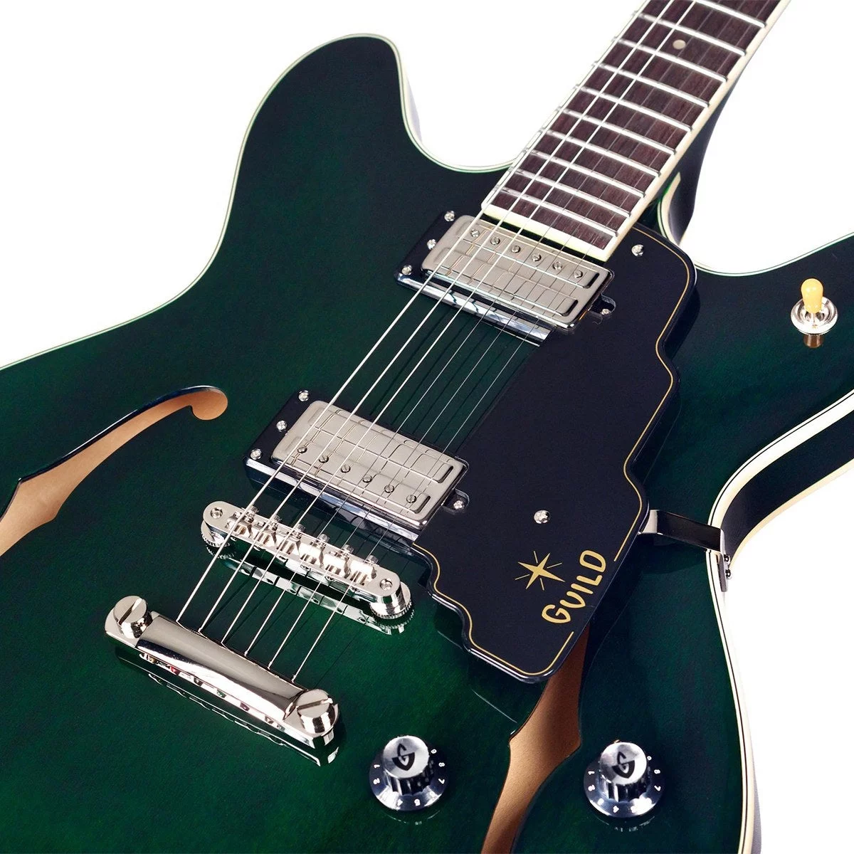 Guild Starfire IV Maple Semi Hollow Body Electric Guitar with Case - Blem #B292 - Curated Treasures Market