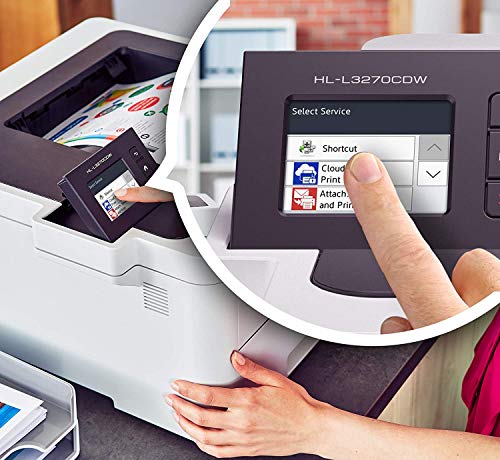 Brother HL-L3230CDW Compact Digital Color Printer Providing Laser Printer Quality Results with Wireless Printing and Duplex Printing, Amazon Dash Replenishment Ready, White