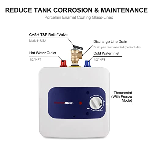 thermomate mini water heater for Point of Use On Demand Instant Hot Water Heater for Sink Wall Mounted