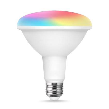 8 Pack BR40 LED Smart Light Bulbs, 13W(100W Equivalent),1450LM, RGB Color Changing, 2700K-6000K, Indoor Flood Light for Cans