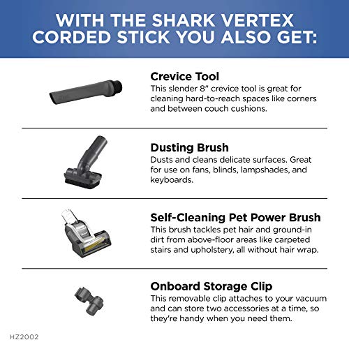 Shark HV322 Rocket Deluxe Pro Corded Stick Vacuum with LED Headlights, XL Dust Cup, Lightweight, Perfect for Pet Hair Pickup, Converts to a Hand Vacuum, with Pet Attachments, Bordeaux/Silver
