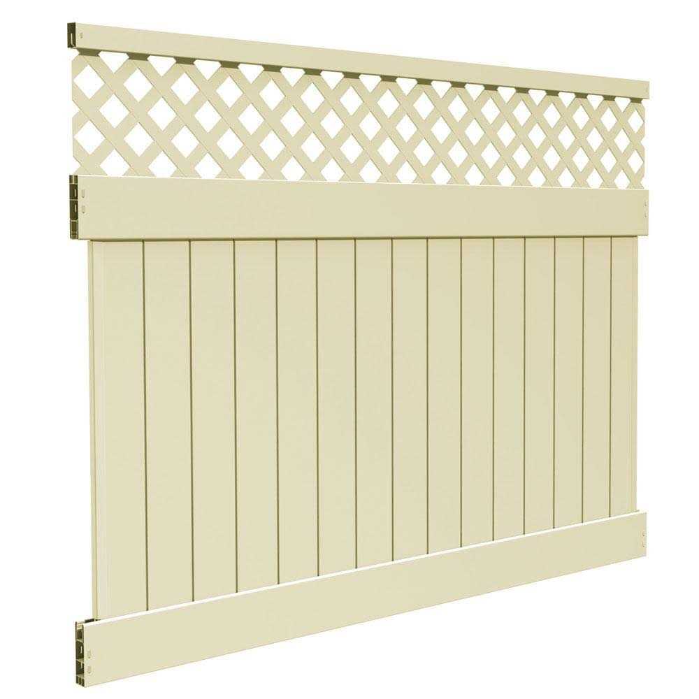 Barrette Outdoor Living Anderson 6 ft. x 8 ft Vinyl Lattice Top Fence Panel - Shop Hardware Tools Online Store