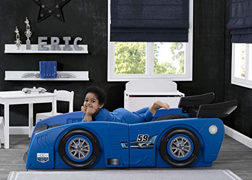 Delta Children Grand Prix Race Car Toddler and Twin Bed, Black