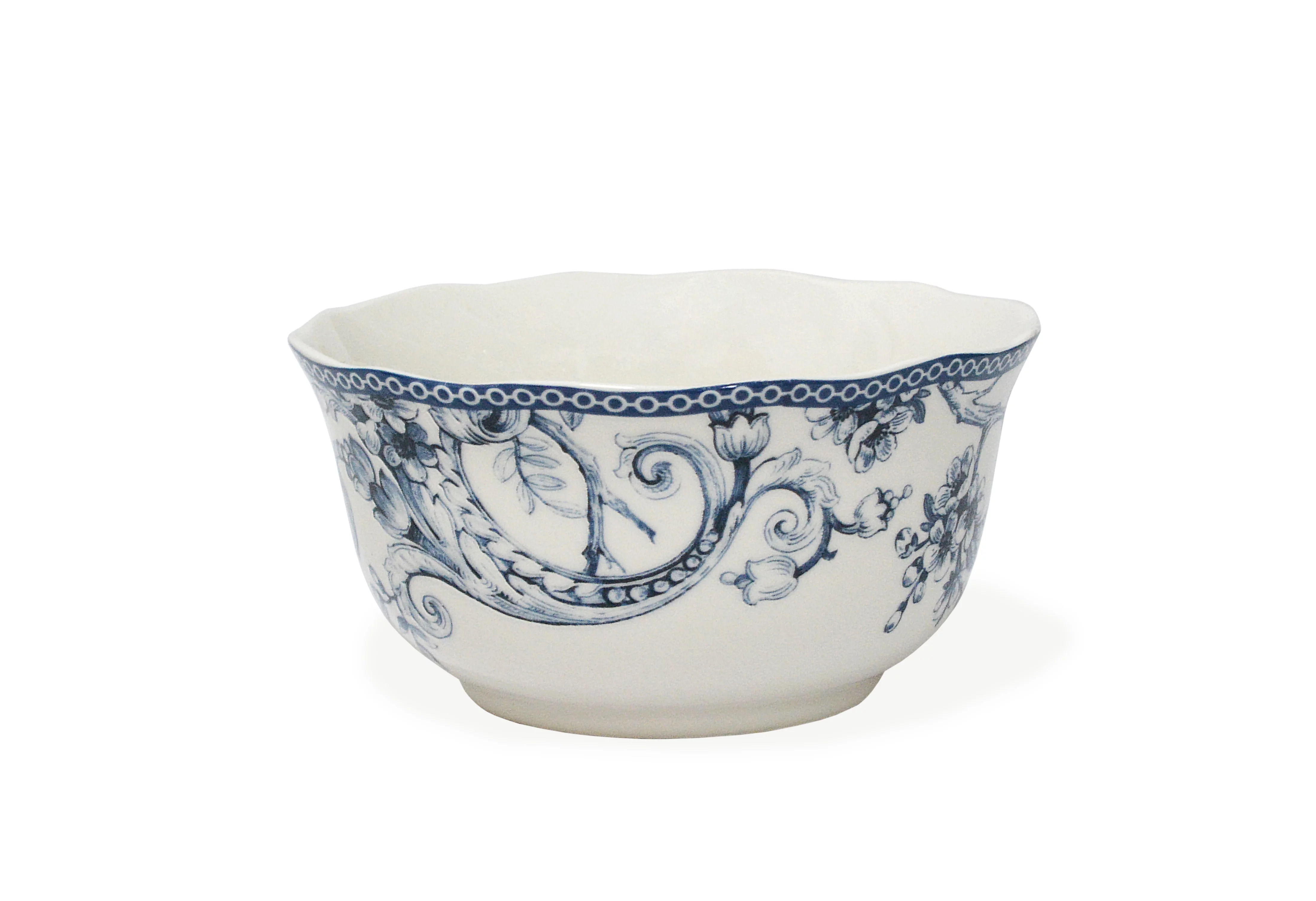 222 Fifth Adelaide Square Porcelain Dinnerware Set, 16-piece, Blue Toile