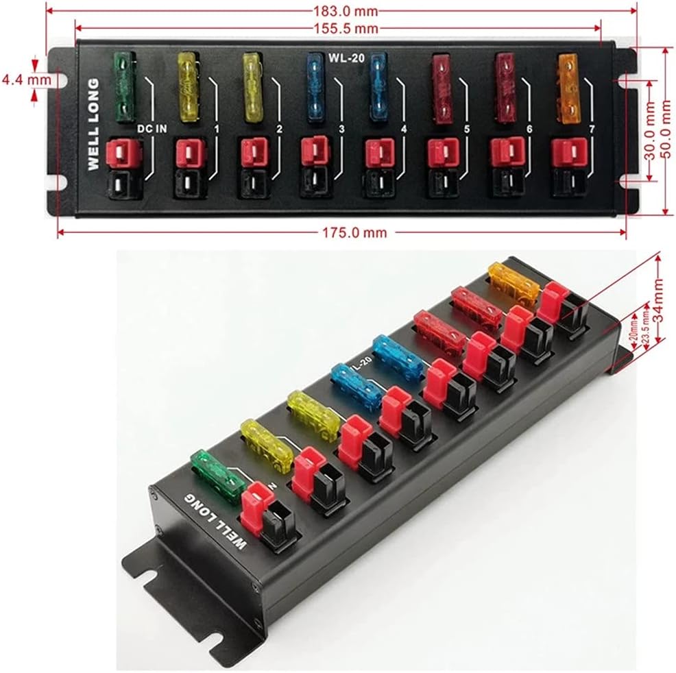8-Port Powerpole Splitter Distributor Anderson Powerpole DC 36V 45A,WL-20. Pack of 2
