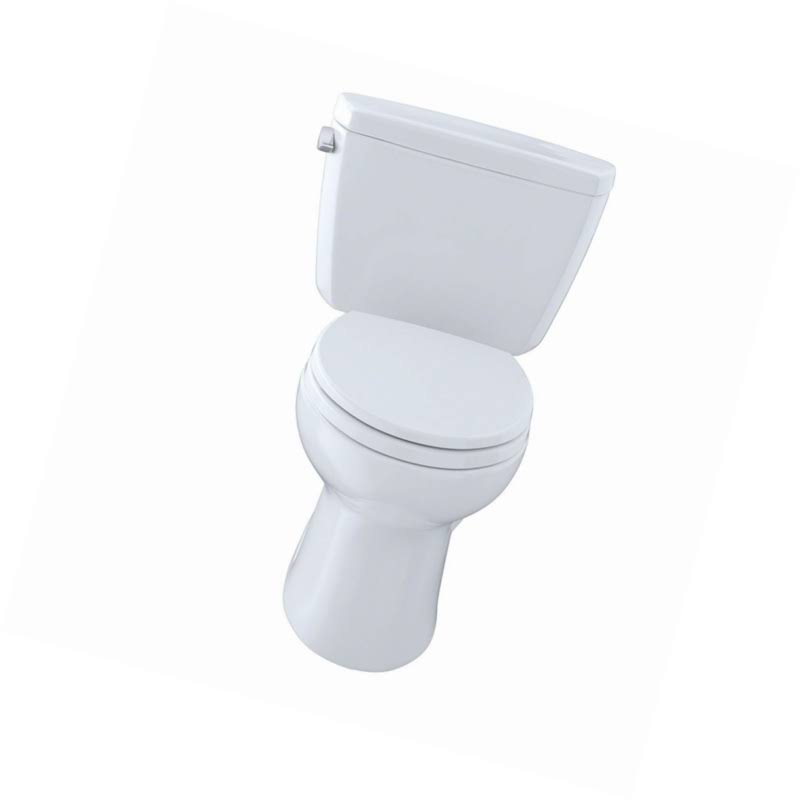 Toto Eco Drake Two Piece Elongated Toilet CST744E#01 Cotton