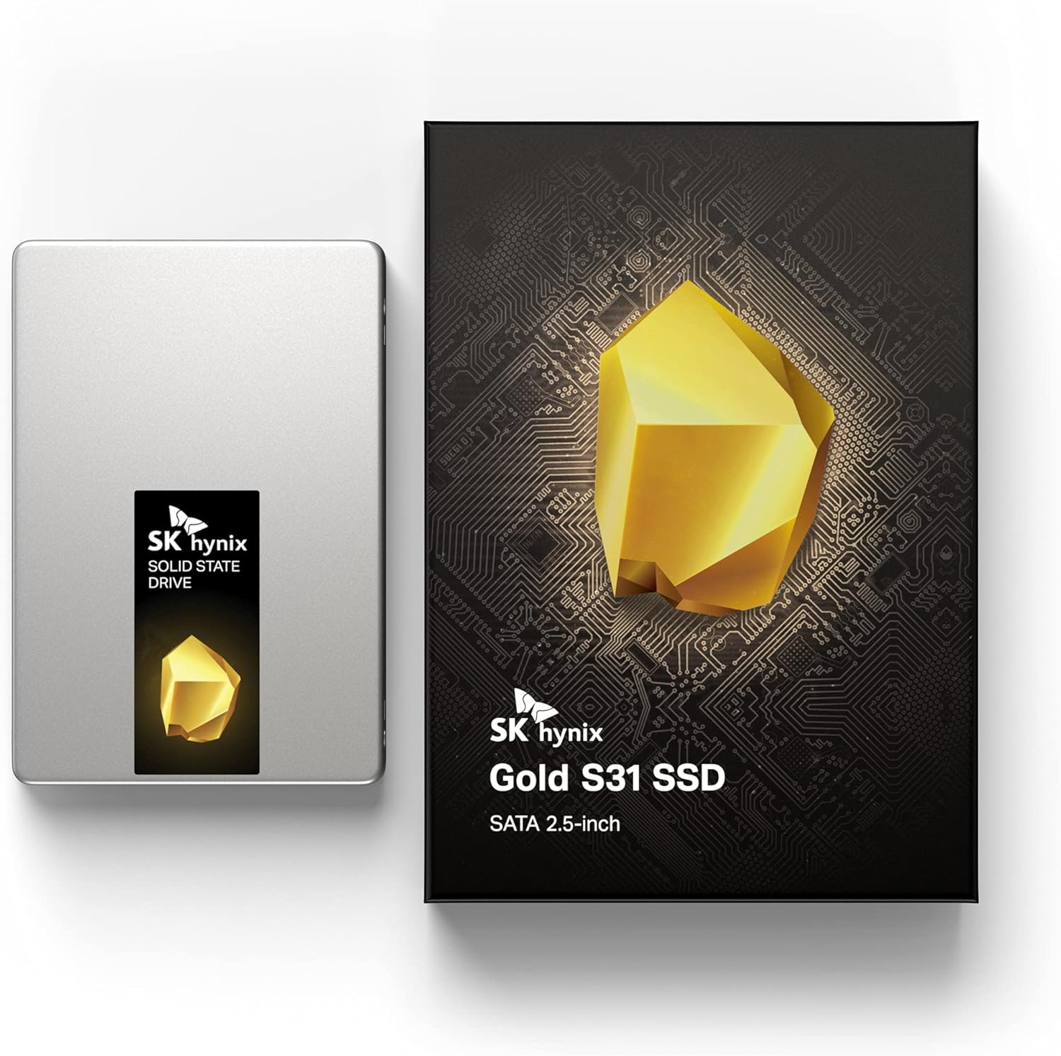 SK hynix Gold S31 1TB SATA Gen3 2.5 inch Internal SSD | SSD 1TB | Up to 560MB/S | Solid State Drive | Compact 2.5" SSD Form Factor SK hynix SSD | Internal Solid State Drive | SATA SSD