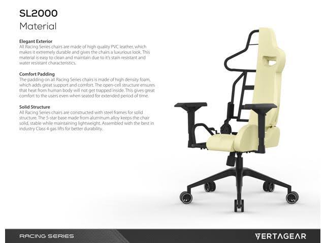 Vertagear Racing Series S-Line SL2000 Gaming Chair, Black/Red