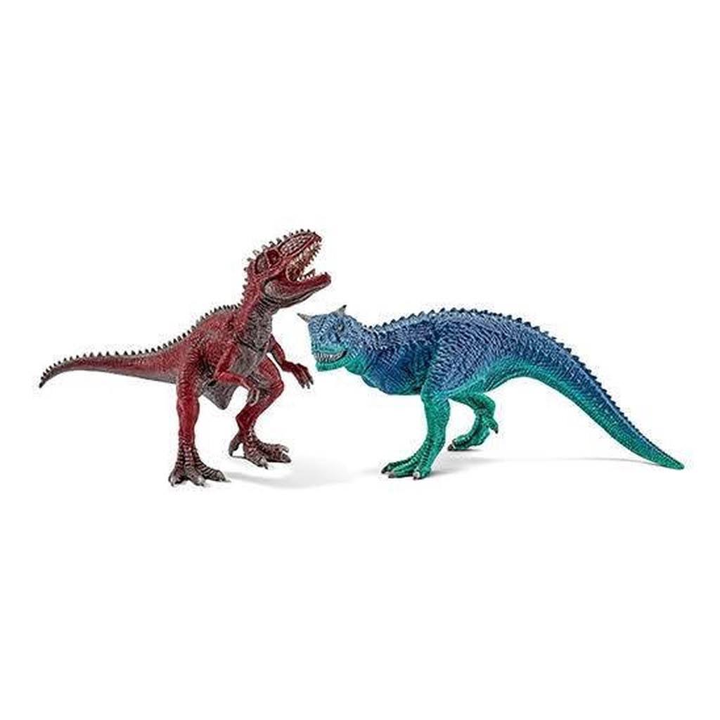 Schleich Dinosaurs Carnotaurus and Giganotosaurus Toy (Small)