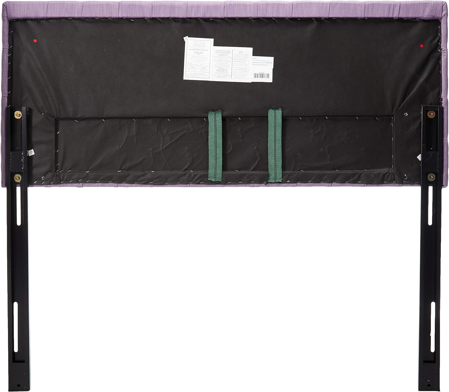 Jezebel Headboard - Fully Upholstered, Queen / Full, Light Purple
