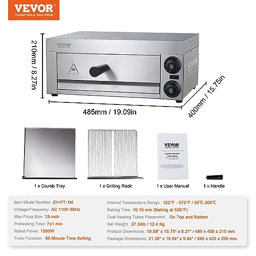 VEVOR Pizza oven Electric