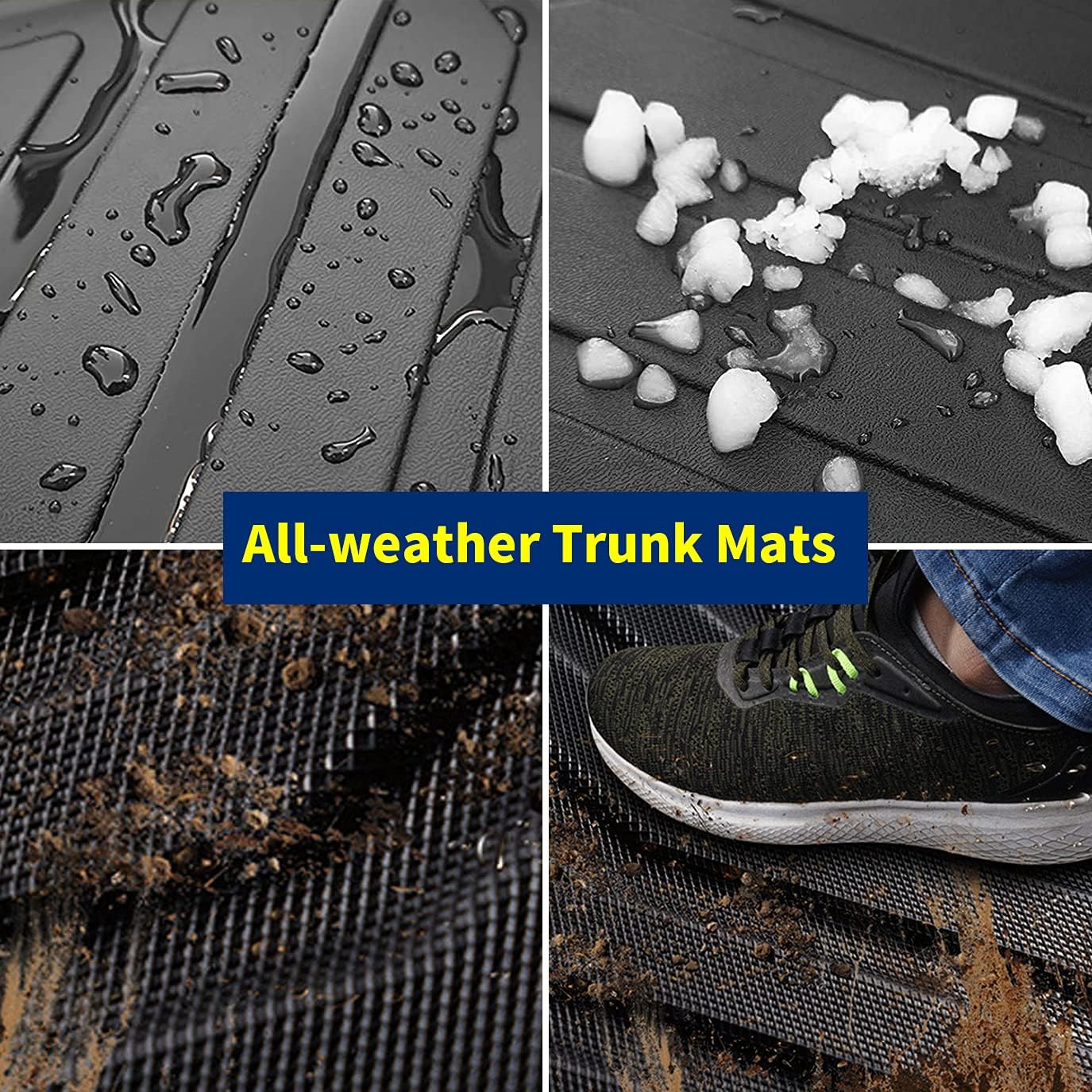 orealtrend Black Trunk Mat Replacement for Mazda CX 5 CX-5 2017-2022 Car Rear Cargo Liner Floor Cover All Weather Protection Waterproof Durable Odorless Custom Fit Pack of 2