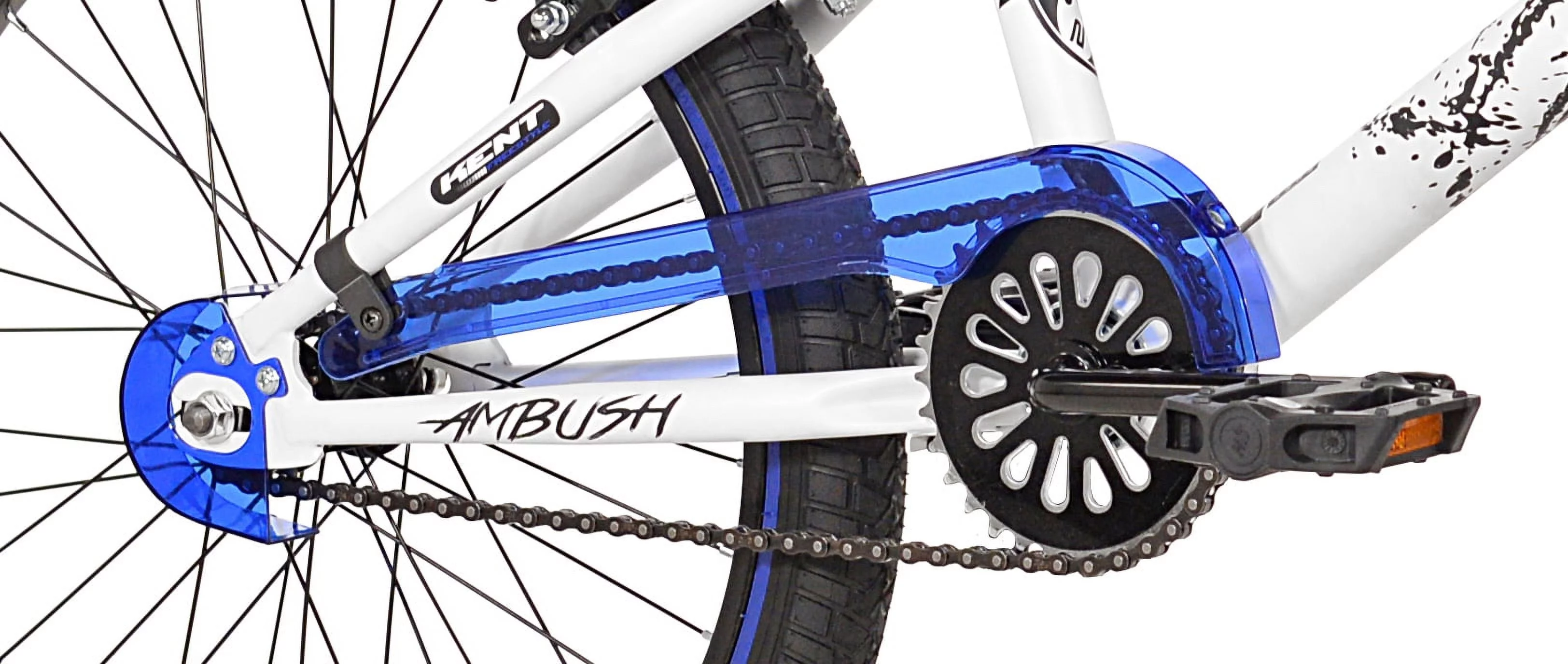 Kent Bicycles 20 Boy's Ambush BMX Child Bike, Black/Blue