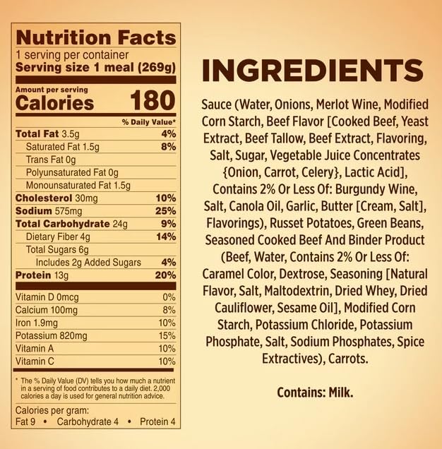 Healthy Choice Café Steamers Beef Merlot Frozen Meal, 9.5 oz - Pack of 6