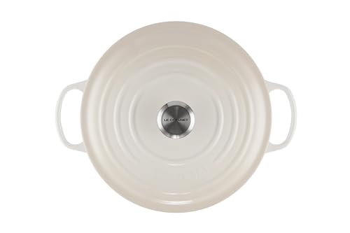 Le Creuset Enameled Cast Iron Signature Round Dutch Oven, 7.25 qt., Meringue