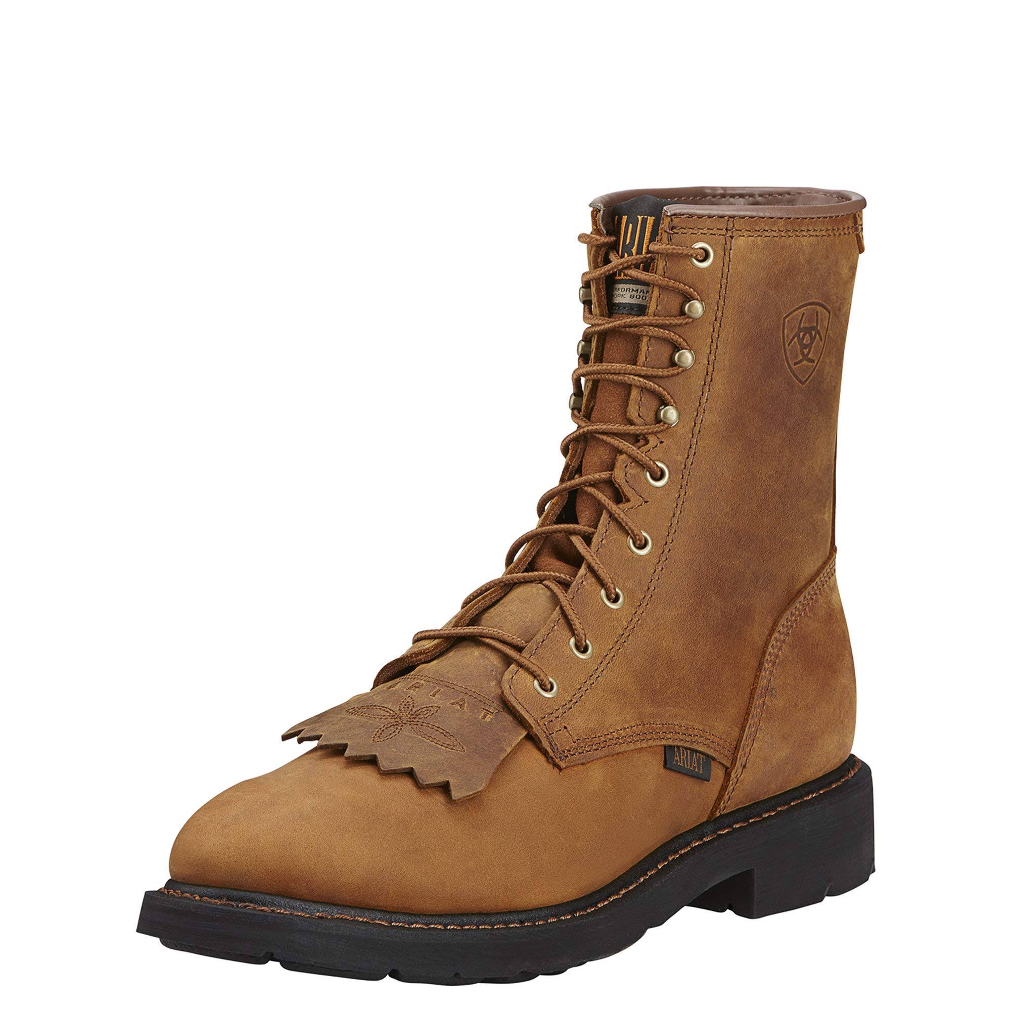 Ariat 10002418 Cascade 8x22 Lace-Up Roper Aged Bark 13EE