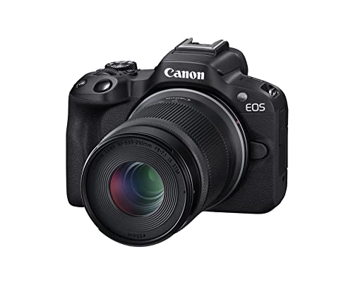 Canon EOS R50 Mirrorless Camera RF-S18-45mm F4.5-6.3 is STM Lens Kit, 24.2 Megapixel CMOS (APS-C) Sensor, 4K Video, Hybrid Camera, Photo and Video, Vlogging, Content Creator, RF Mount, Black
