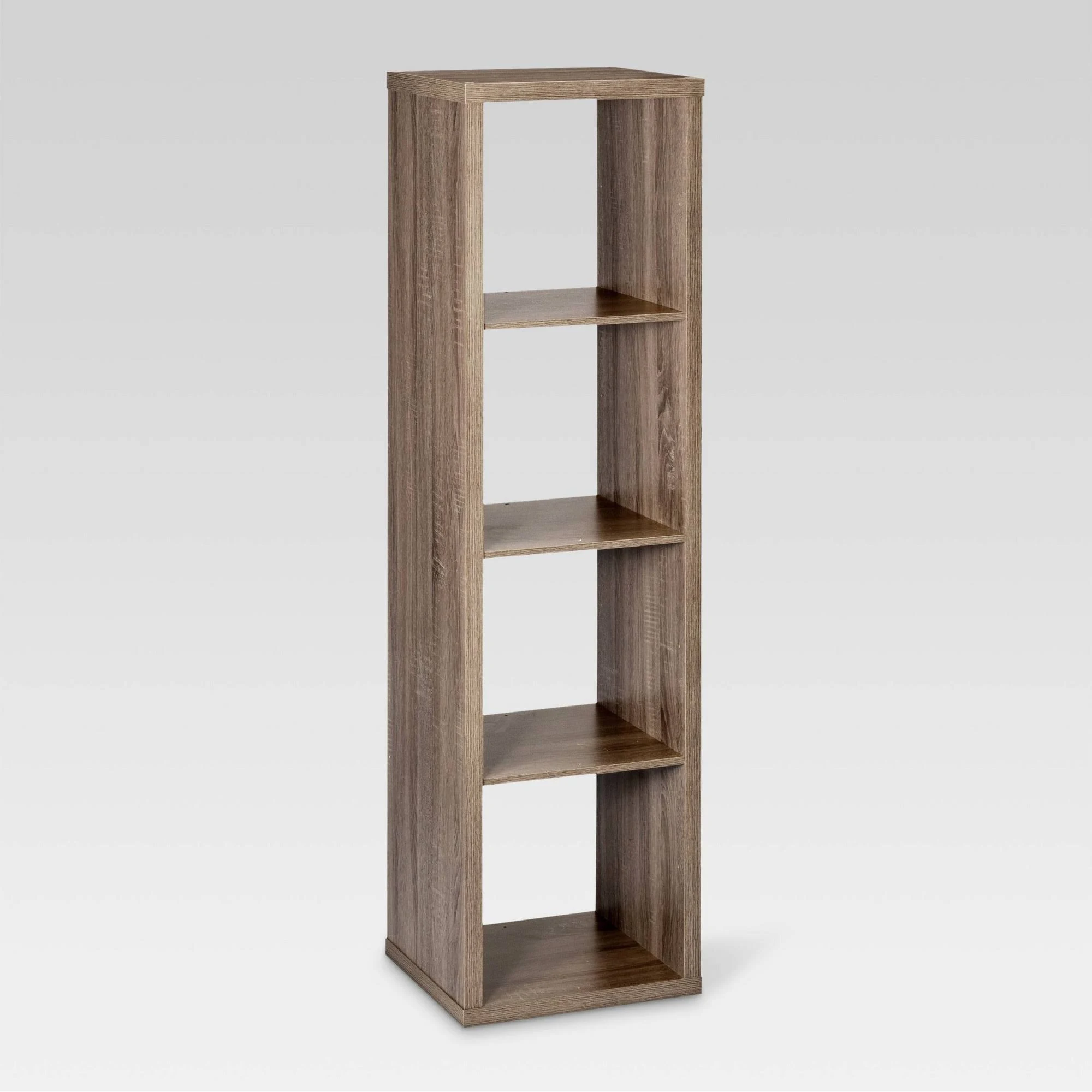Threshold 4-Cube Vertical Organizer Shelf - Natural 13x22