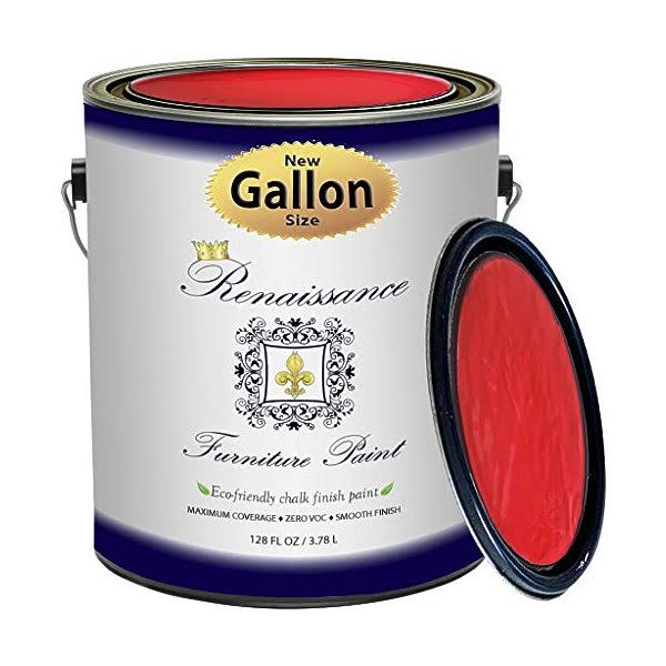 Retique It Chalk Finish Paint by Renaissance - Non Toxic, Eco-Friendly Chalk Furniture u0026 Cabinet Paint - 128oz (Gallon), Ver