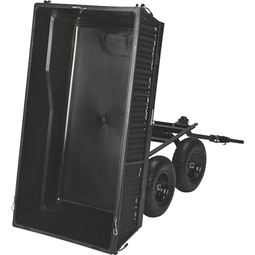 Strongway Steel Dump Cart with Removable Liner - 1200-Lb. Capacity, 50in.L x 24in.W Overall Size