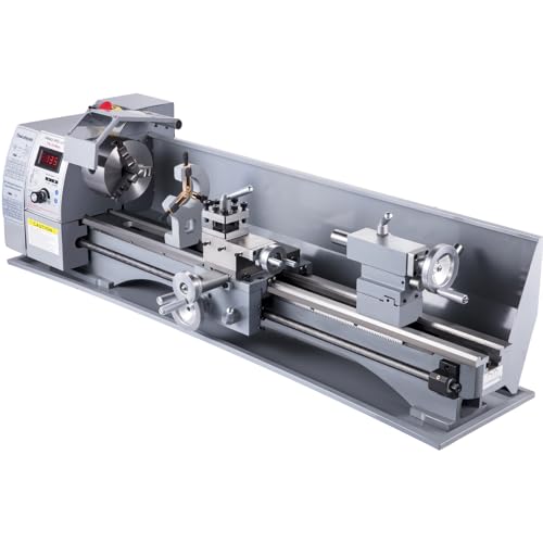 VEVOR Metal Lathe, 8.26"x28.3" Lathe Machine, 2500 RPM Variable Speed Change 750W Brushless Motor Precision Lathe Milling Machine for Various Metal Turning Working