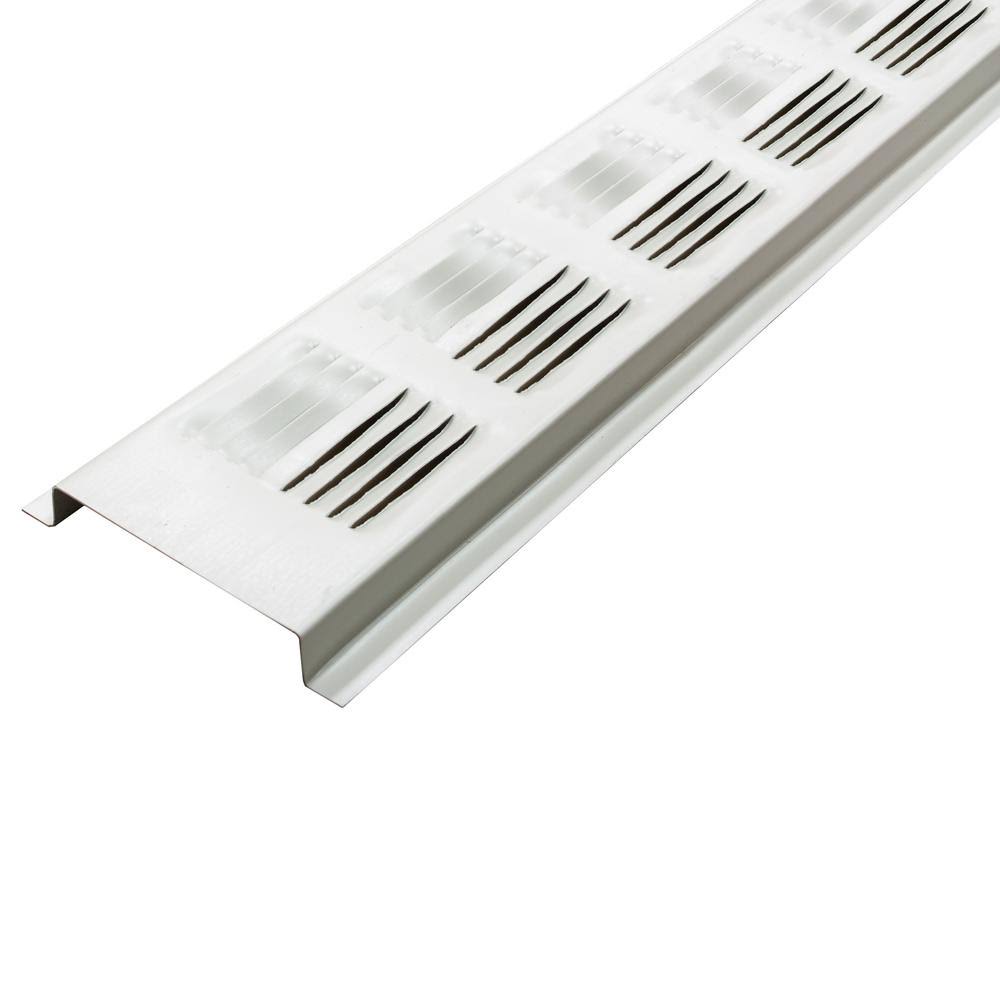 Air Vent 2.6 in. x 97.25 in. Rectangular White UV Resistant Aluminum Soffit Vent (Sold in A Carton of 50 Only)