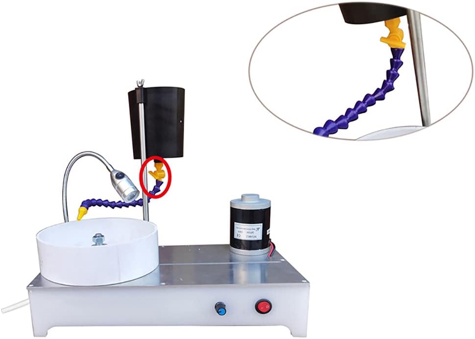 Gemstone Grinding Faceting Machine Faceted Gem Polishing Machine Jewelry Polisher Flat Grinder Lapidary Machine 2800RPM 120W (New Standard Machine)
