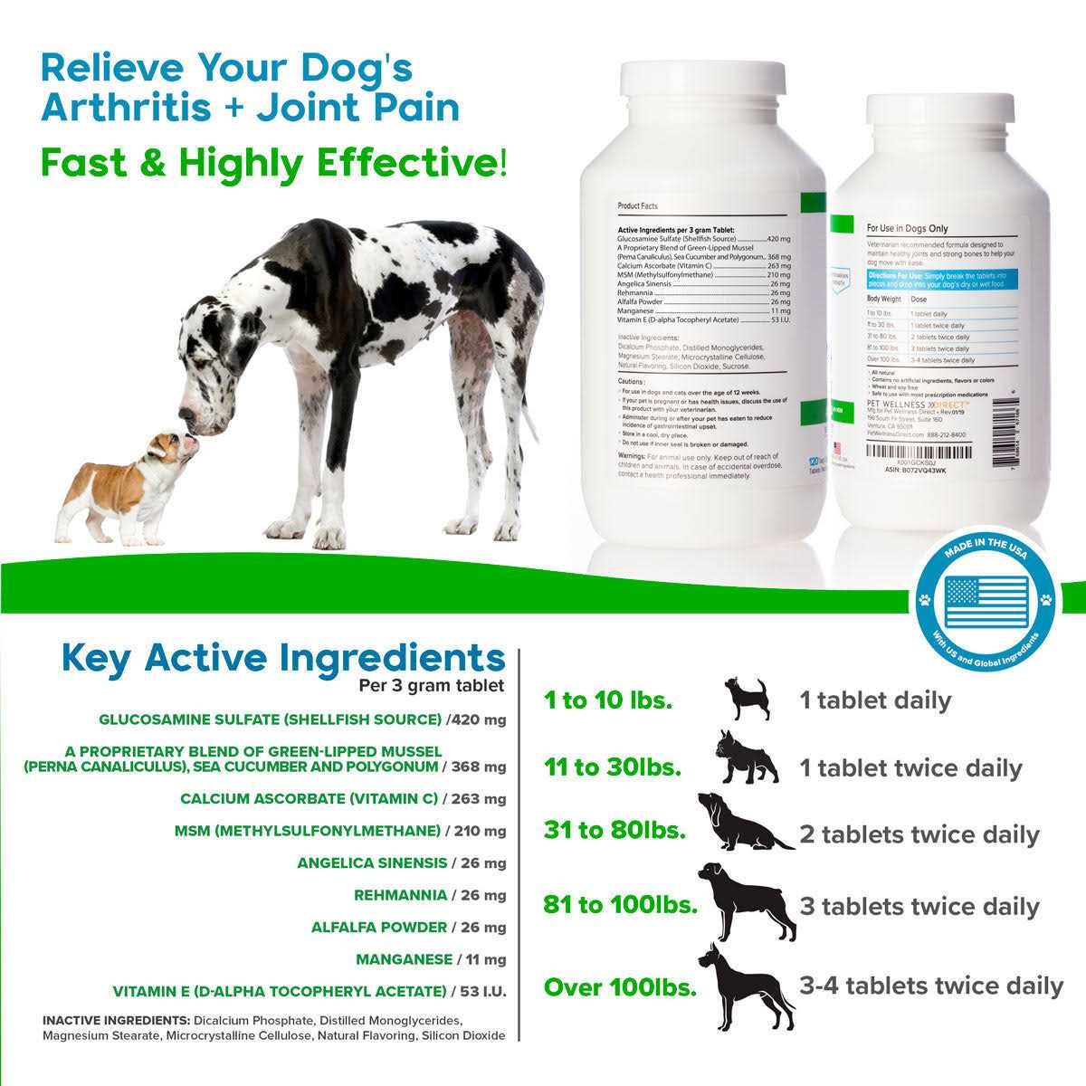 VetSmart Formulas Advanced Hip + Joint Complex with MSM and Green-Lipped Mussel for Dogs - Pet Supplies online store