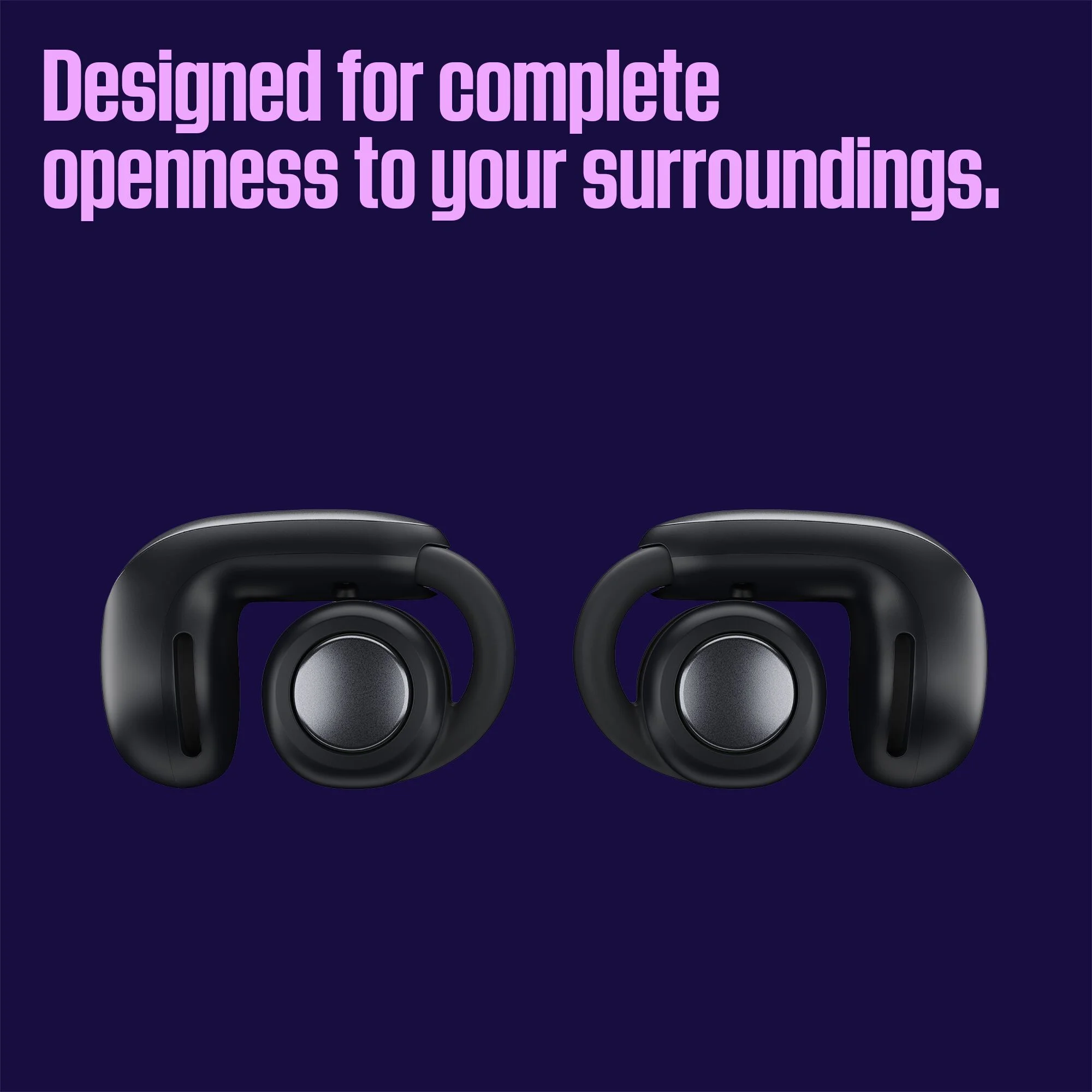 Bose Ultra Open Ear Headphones, Bluetooth Wireless Earbuds with Charging Case, Black