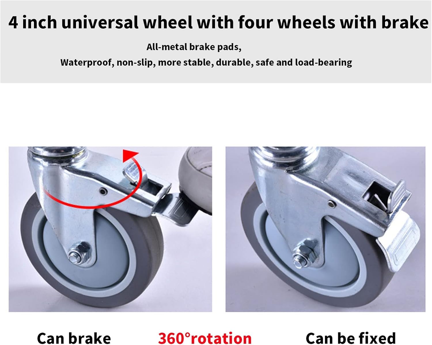 KOHARA Wheelchair, Shower Chair Toilet Bathtub Bedside Commode Seat Chair, Shower Wheelchair Portable Toilet, Bathroom Anti-Slip Bedside Chair, Wheeled Commod with Footrests