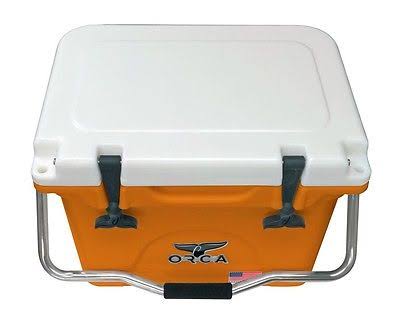 Orca Extra Heavy Duty 20-Quart Coolers - Orange/White