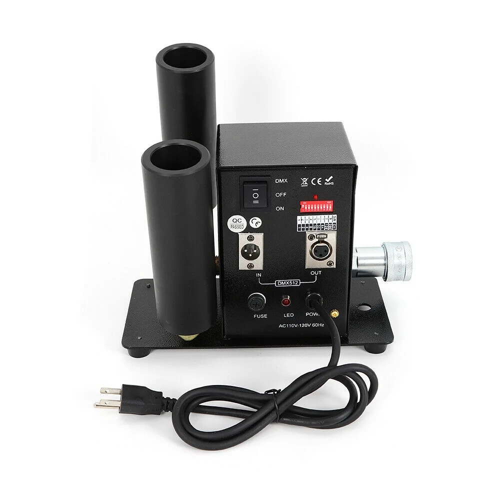 110V 200W DMX LED CO2 Jet Cannon Machine Club Stage Magic Effects Double Tube with 6M Hose