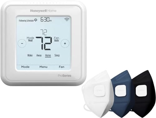 Honeywell TH6320WF2003 T6 Pro Smart Thermostat programmable with up to 3 Heat/2 Cool Heat Pump or 2 Heat/2 Cool Conventional with Extended 5-Year Warranty (TH6320WF2003)
