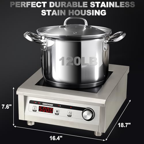 1800W and 5000W Professional Commercial Induction Cooktop Burner