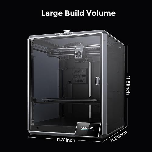 Creality K1C 3D Printer, 2024 New Version 3D Printers with 600mm/s Fast Printing Speed, Support Carbon Fiber Filament 300℃ High-Temp Print, Auto Leveling and Clog-Free Direct Extruder