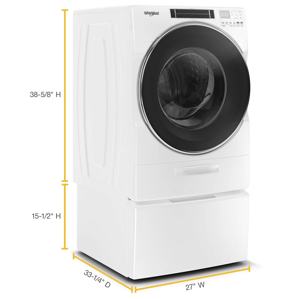 Whirlpool Wfw8620h 27 Wide 5 Cu Ft. Electric Front Loading Washer - White