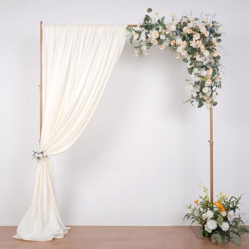 Efavormart 10ft x 10ft Heavy Duty Pipe and Drape Kit Backdrop Support with Metal Steel Base for Wedding, Party, Event, Photography, and Exhibition Decoration