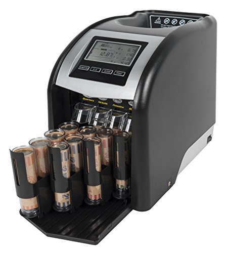 Royal Sovereign 4 Row Electric Coin Counter With Patented Anti-Jam Technology & Digital Counting Display