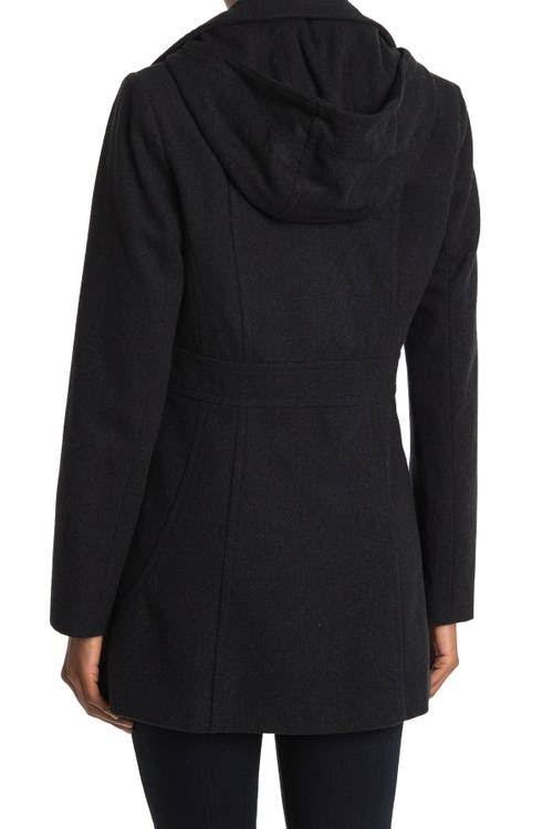 Nautica Double-Breasted Wool-Blend Peacoat - M