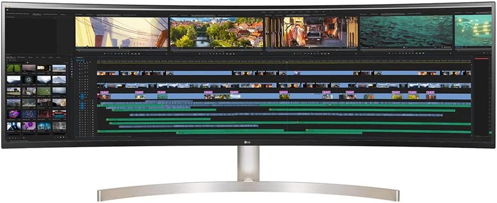 LG 49WL95C-WY 49 Inch 32:9 UltraWide Dual QHD IPS Curved LED Monitor with HDR 10 Bundle with 2X Deco Gear 6FT 4K HDMI 2.0 Cable, Deco Gear Gaming Mouse Pad and Microfiber Cleaning Cloth