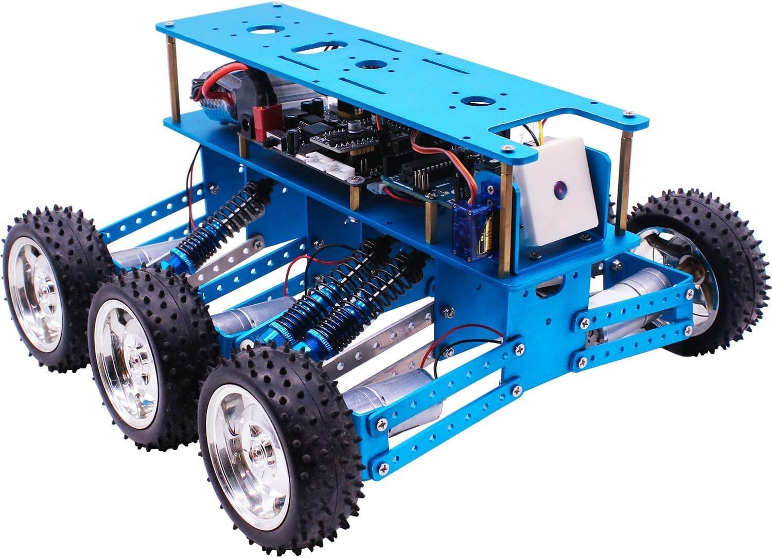 Yahboom Adults Robotic for UNO R3 6WD Robot Kit with Camera DIY Programmable RC Off-Road Car